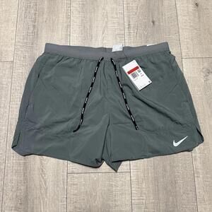 Nike Stride Flex Lined 5” Brief Running Shorts Smoke Grey CJ5453-085 Size L Men